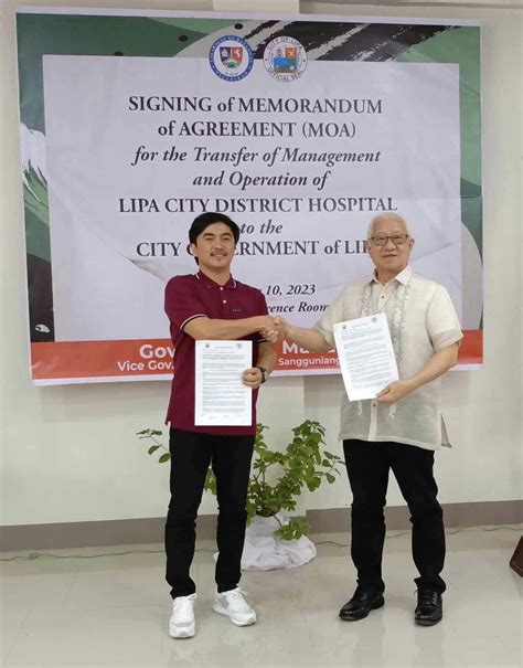 Lipa City District Hospital is now under Lipa government.